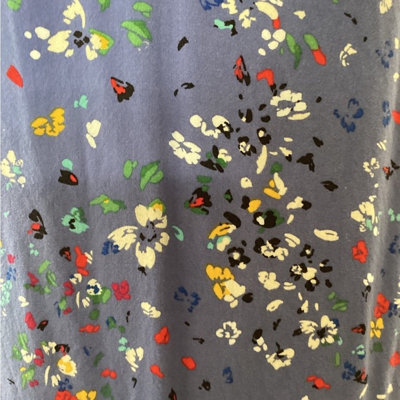 BeachLunchLounge Periwinkle/Floral V-Neck Tank Midi Dress Sz S/P - Picture 3 of 13